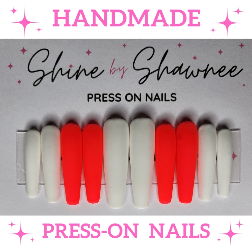 Handmade Luxury Press-On Nails | Sturdy & Reusable | HAWAIIAN PUNCH